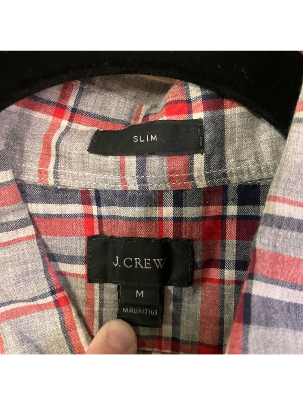 J.Crew Mens Vintage Y2K (3 SET) Slim Fit Check Plaid Shirts Medium Blue SP EXC - Picture 3 of 12
